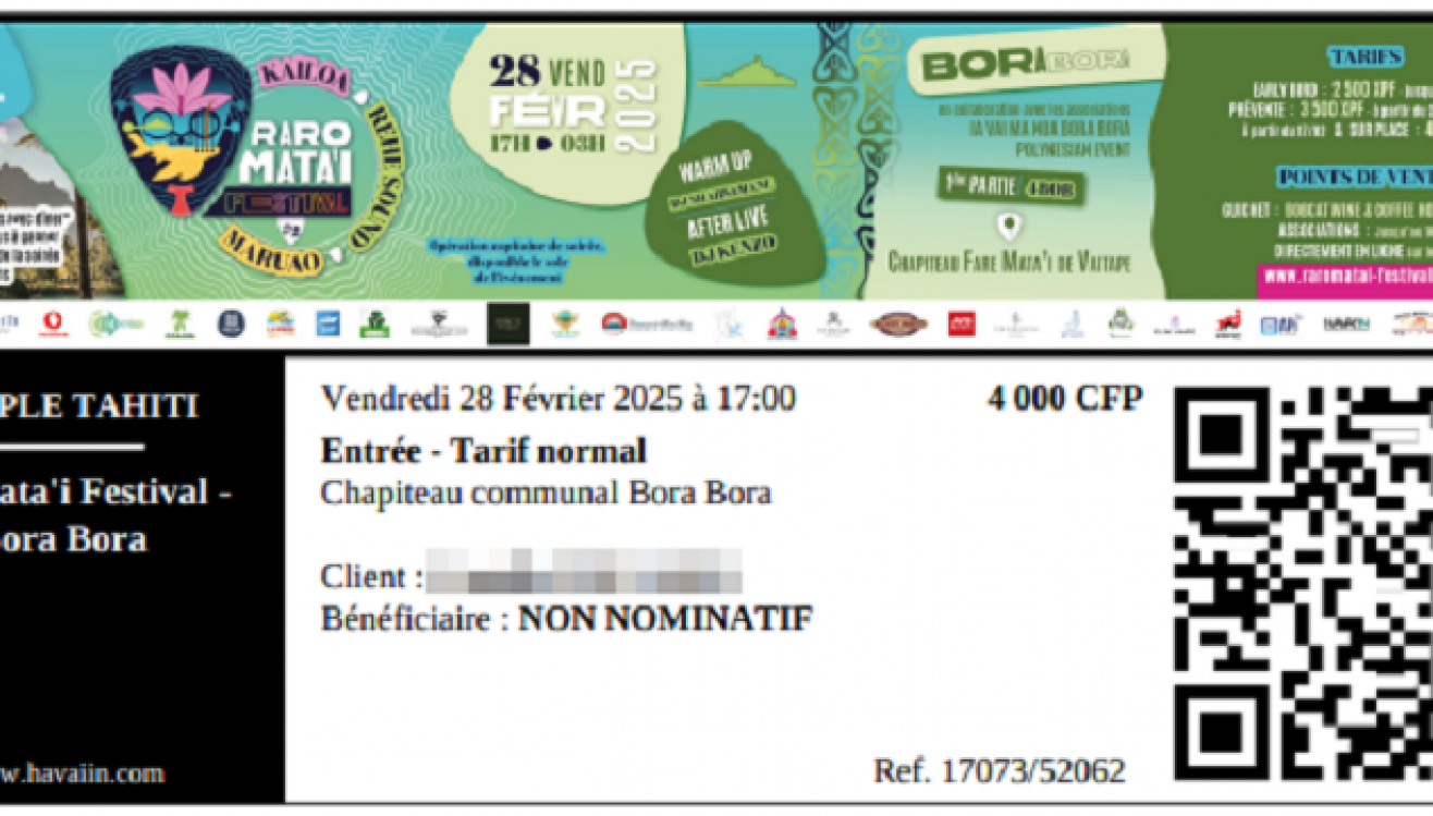 Havai’in : « Le premier truc à caler, c’est la billetterie ! »